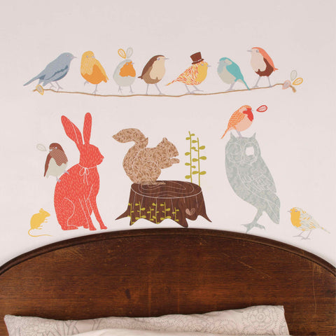 Forest Critters Decals - Retro