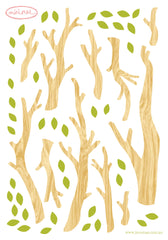 Mini Build A Tree Decals - Light