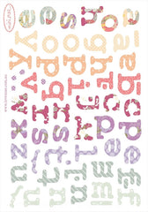 Mini Alphabet Decals - Girly