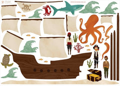 Large Pirate Ship Decals