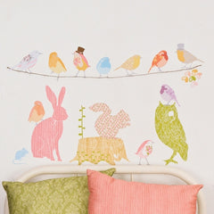 Medium Forest Critters Decals - Girly