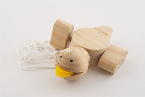 Wooden Pull Along Duck
