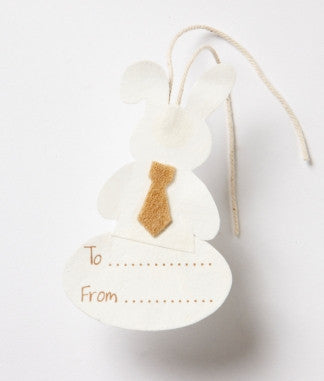 Oval Gift Tag - Bunny