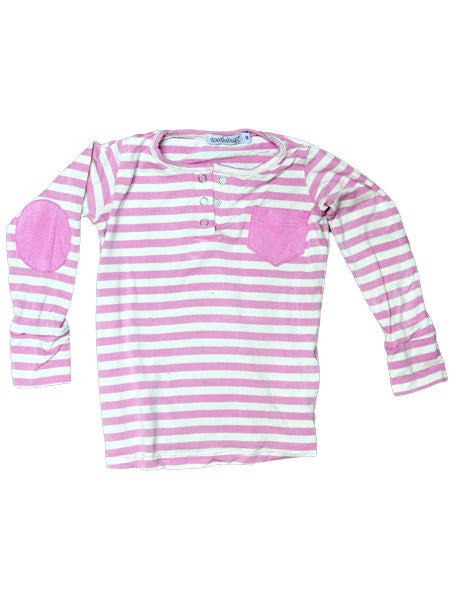 Pink Stripe Grandpa Top
