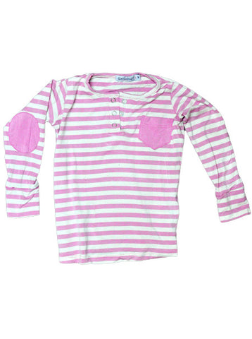 Pink Stripe Grandpa Top