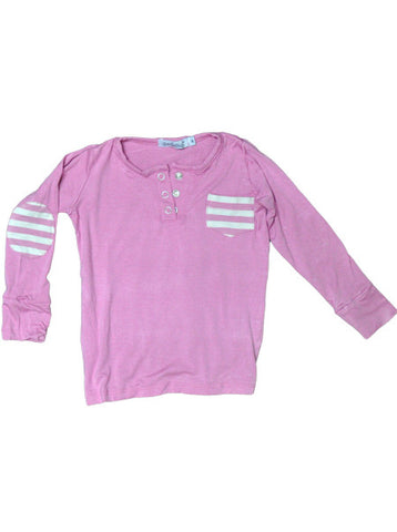 Pink Solid Grandpa Top
