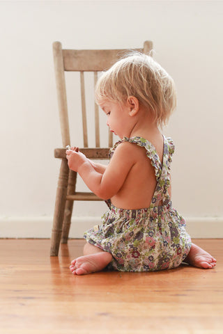 Betsy Overalls - Garden Print