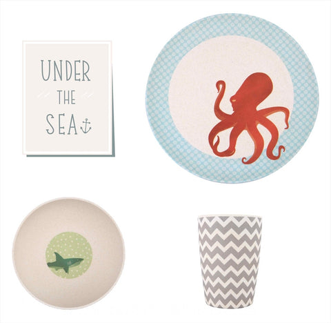 Bamboo Dinner Set - Under The Sea