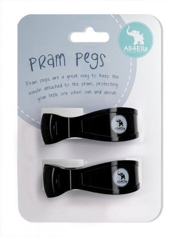 Pram Peg Twin Pack - Black