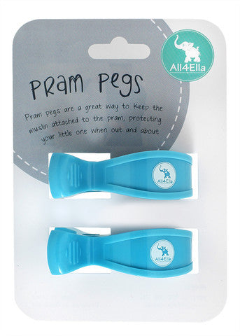 Pram Peg Twin Pack - Blue