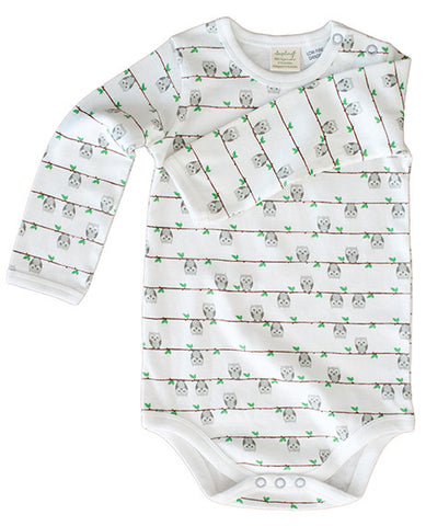 Sapling L/s Bodysuit - Owl