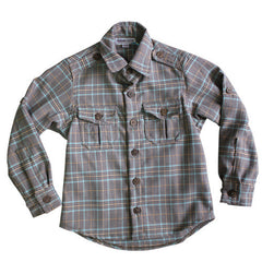 French Plaid Casual Shirt