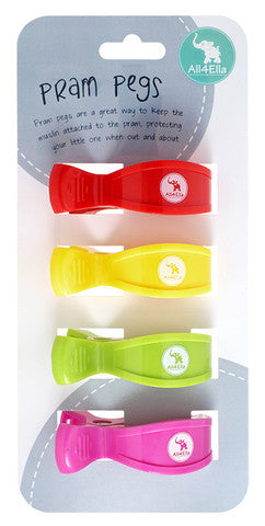 Pram Peg Four Pack - Girl