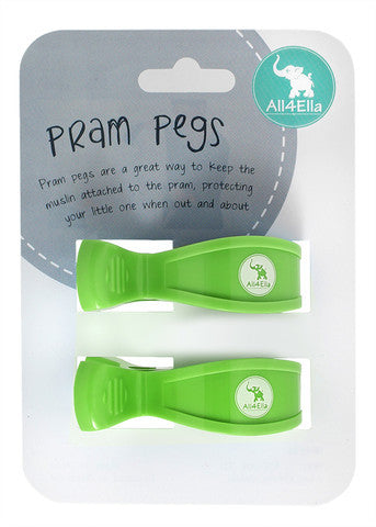 Pram Peg Twin Pack - Green