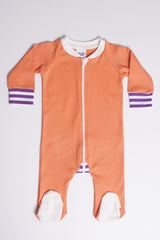 Lil Zipper Orange Romper
