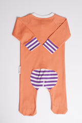 Lil Zipper Orange Romper