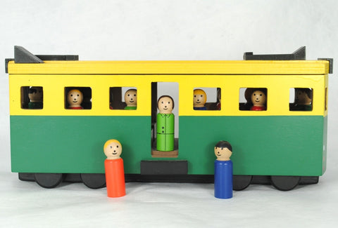 Iconic Wooden Melbourne Tram - Large
