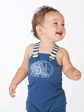 Baby Bamboo Overalls - Blue