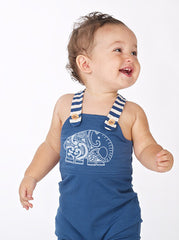 Baby Bamboo Overalls - Blue