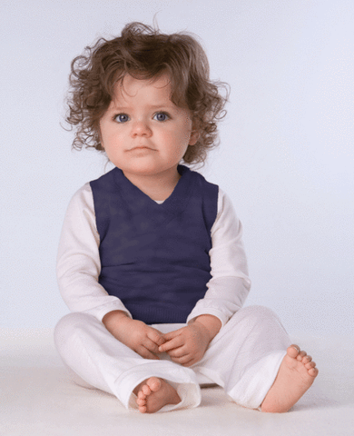 Merino Vest - French Navy