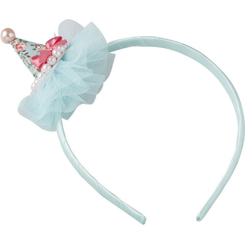 Mini Party Hat Headband - Blue