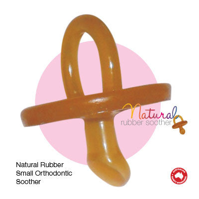 Natural Rubber Soother - Round Small (Twin Pack)