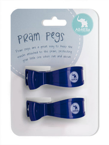 Pram Peg Twin Pack - Navy