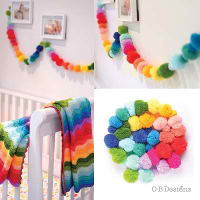 Rainbow Pom Poms