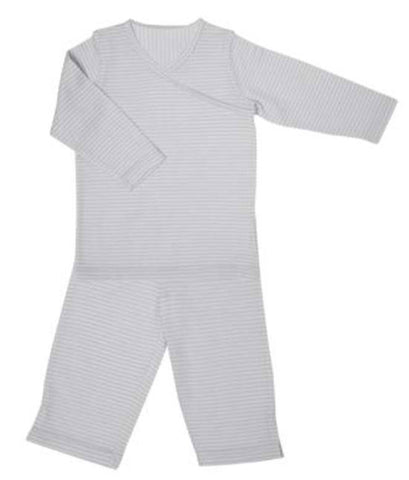 Merino Long Sleeve Pjs   Dove Grey