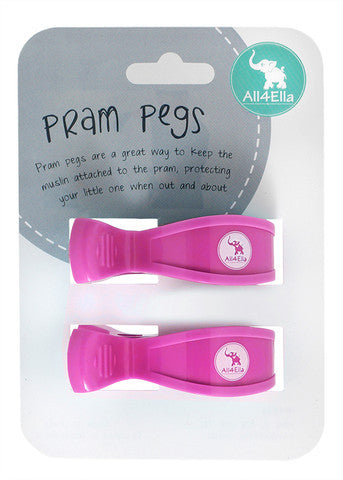 Pram Peg Twin Pack - Pink