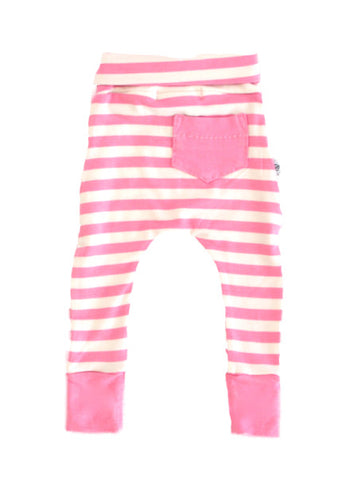 Pink Stripe Hipster Tights