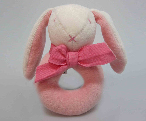 Ears the Organic Rattle Ring - Pink