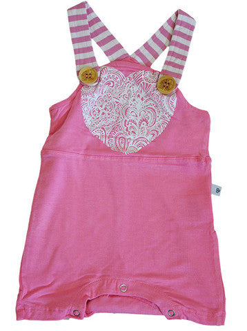 Baby Bamboo Overalls - Pink