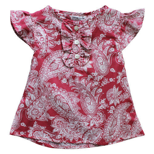 Strawberries & Cream Ruffle Top