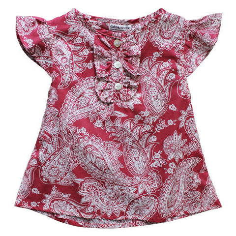 Strawberries & Cream Ruffle Top