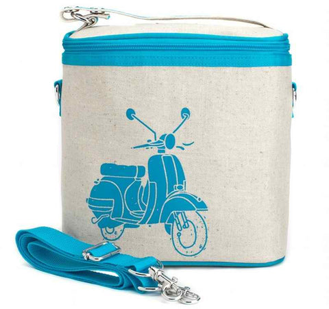 Turquoise Scooter Large Cooler Bag