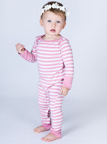 Pink Stripe Jumpsuit