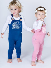 Baby Bamboo Overalls - Pink