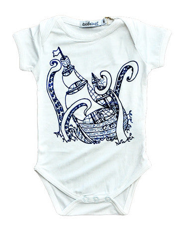 White Kraken Onesie