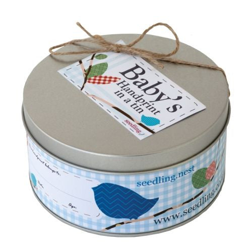Baby's Handprint In A Tin