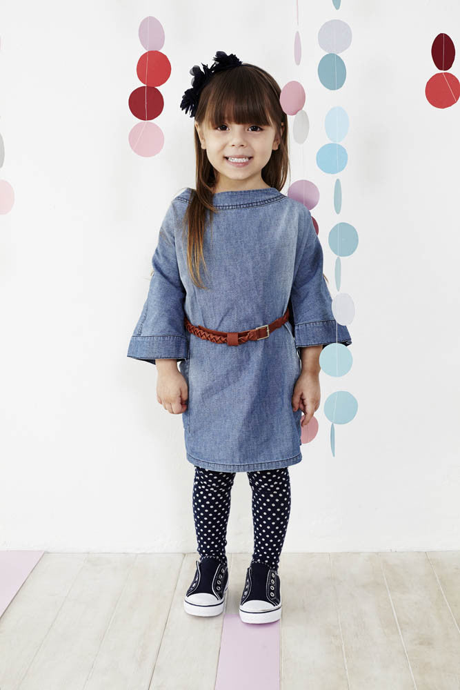 Chambray Shift Dress