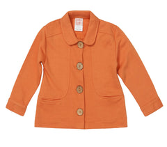 Organic Orange Button Jacket