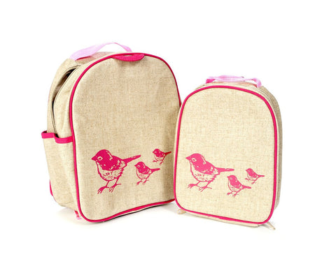 Pink Birds Backpack & Lunchbox