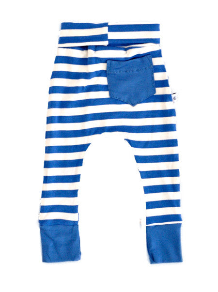 Blue Stripe Hipster Tights
