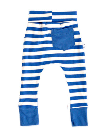 Blue Stripe Hipster Tights