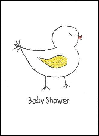 Baby Shower Duckies Handmade Card