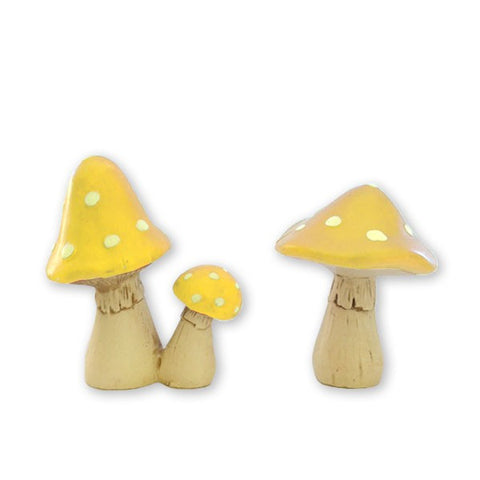 Fairy Mushrooms - Yellow