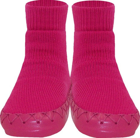 Swedish Konfetti Moccasins - Fuchsia