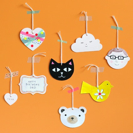 Blank Gift Tag Shapes