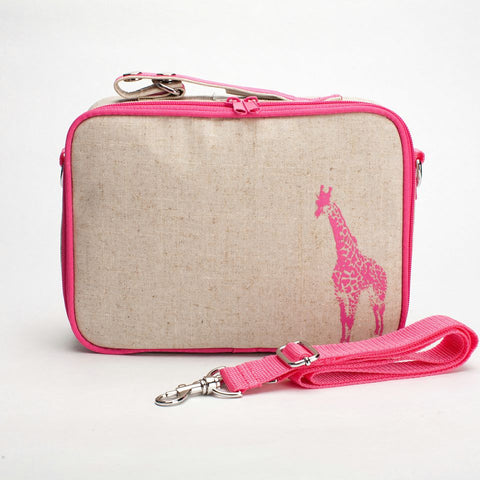 Pink Giraffe Lunch Box